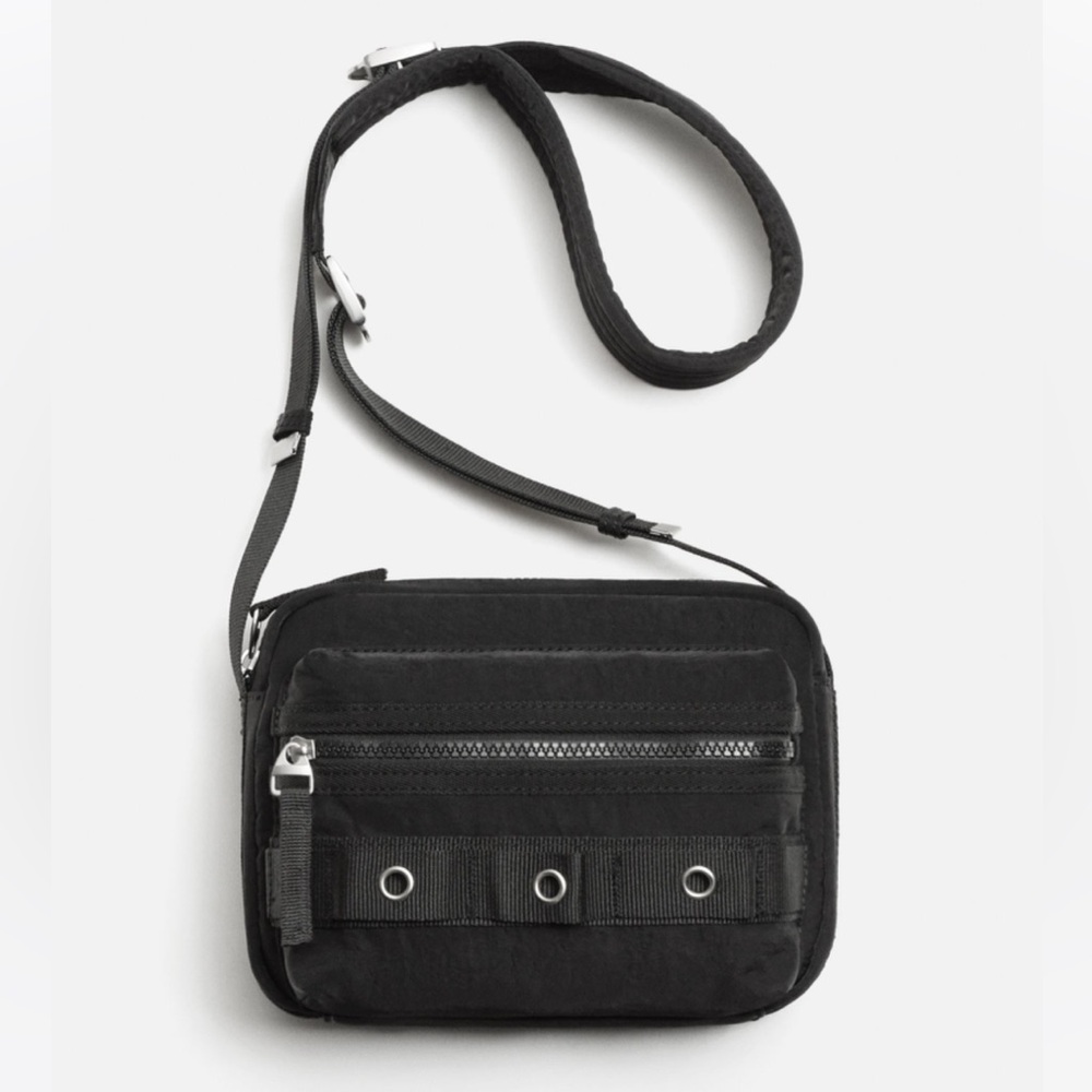ZARA NYLON CROSSBODY BAG